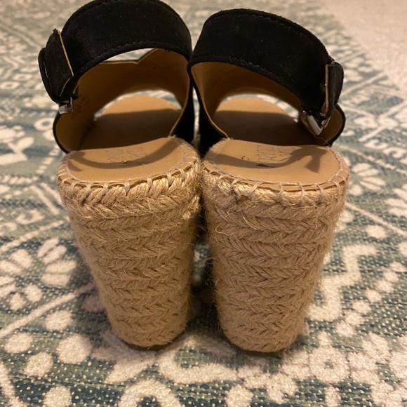 Black espadrille wedges - Picture 3 of 4